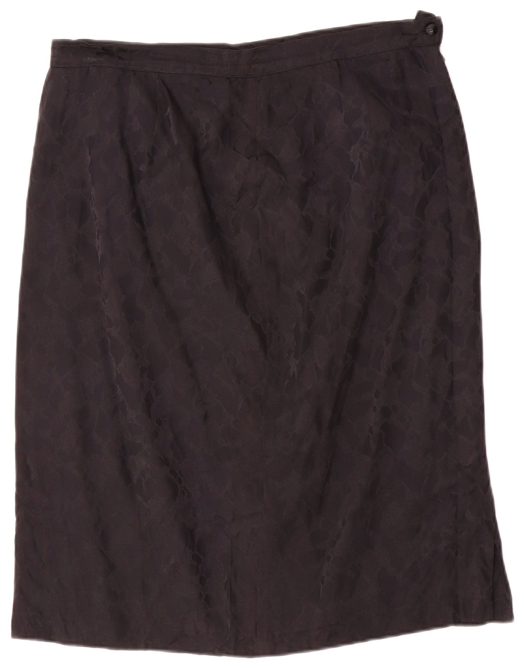 Gonna dritta da donna vintage IT 46 grande W34 seta nera