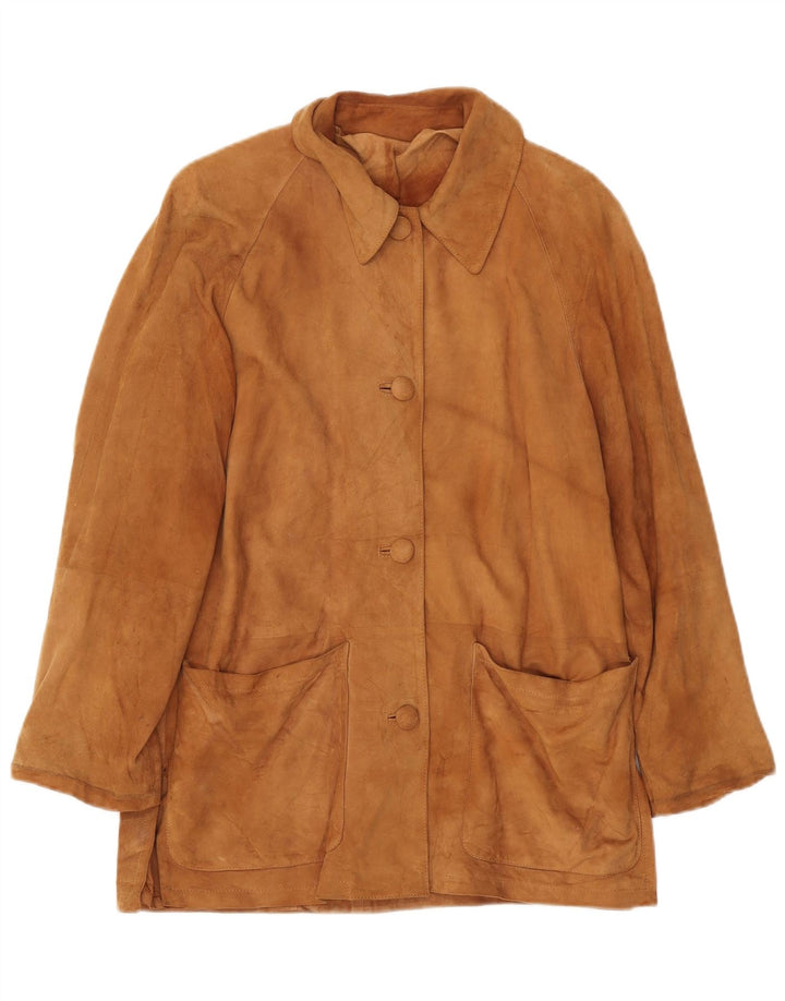 Giacca Donna Camoscio VINTAGE IT 42 Pelle Beige Medio
