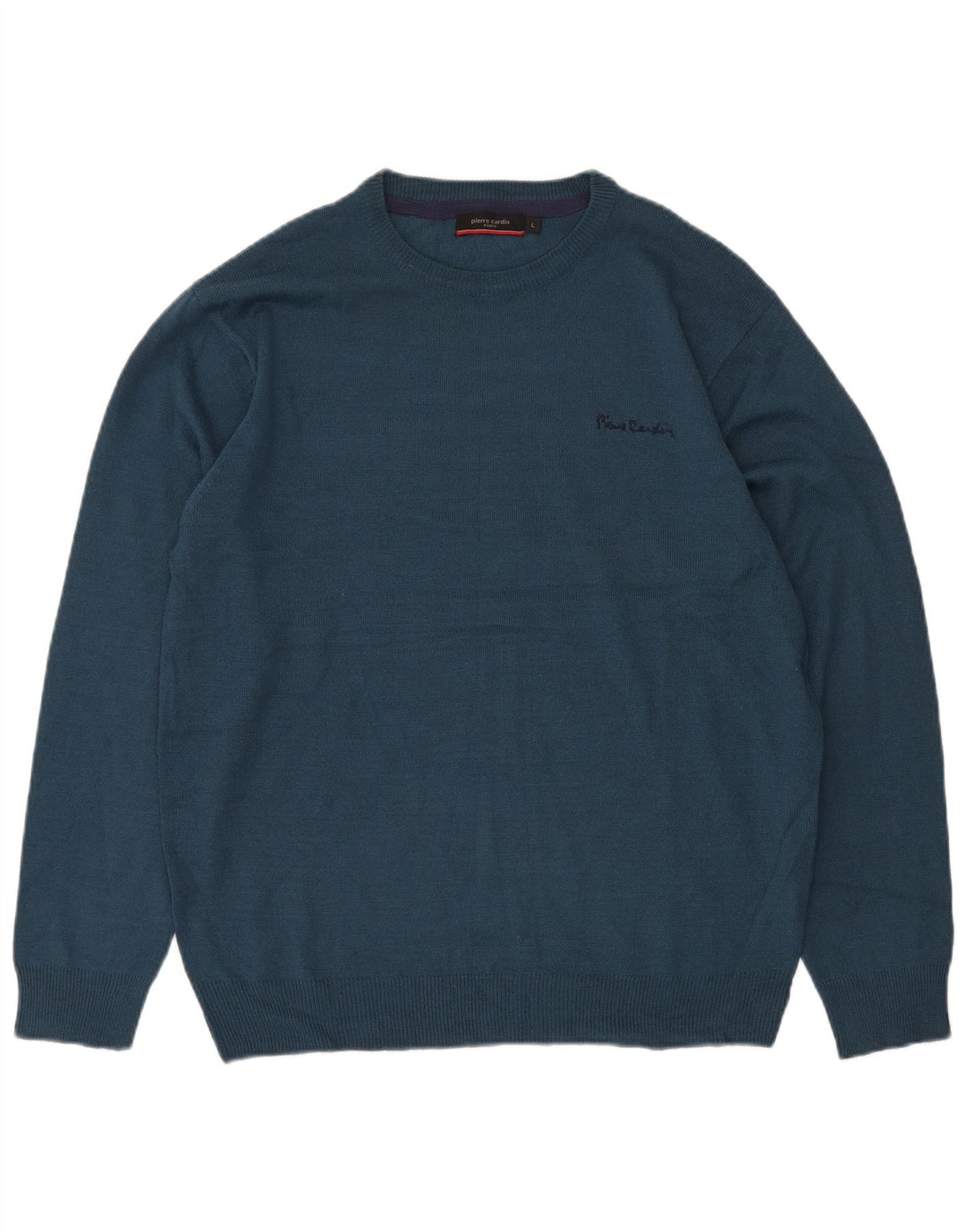 Maglione maglione girocollo da uomo Pierre Cardin grande acrilico blu navy