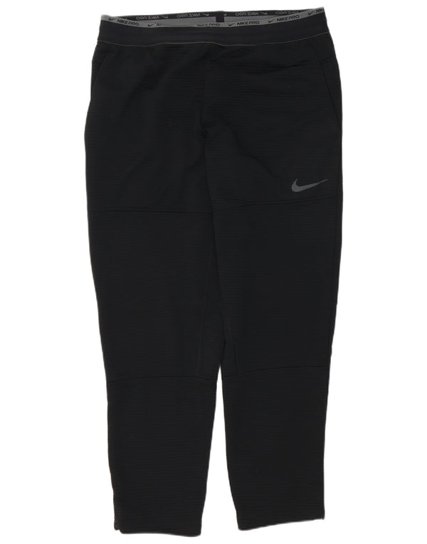Pantaloni da tuta grafica Nike Dri Fit da uomo, grandi gessati neri