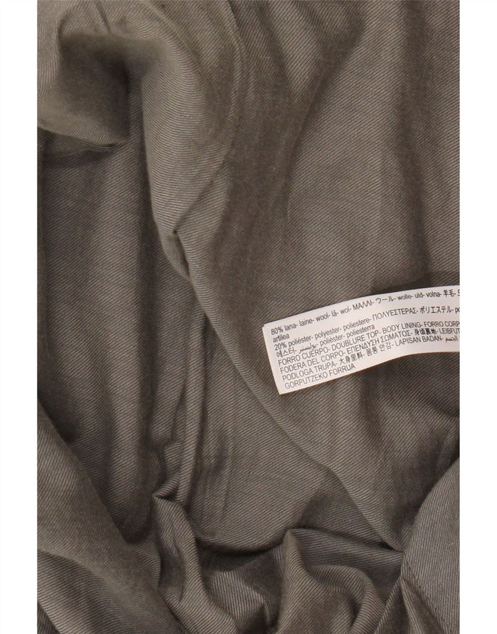 Giacca blazer da uomo a 2 bottoni Massimo Dutti EU 52 grande lana marrone