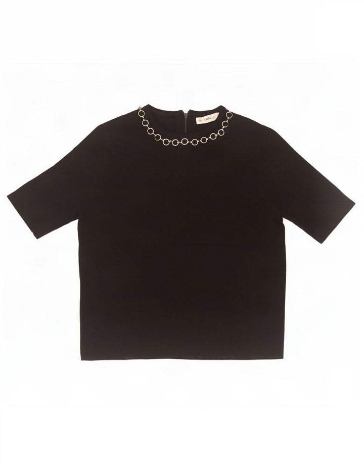 Camicetta Zara da donna Top UK 10 piccola nera
