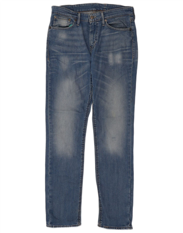 Jeans slim da uomo Levi's W31 L32 in cotone blu