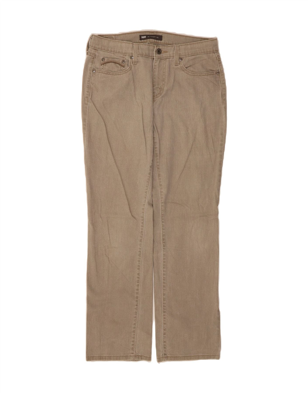 LEVI'S Womens Straight Jeans US 8 Medium W30 L30 Grey Cotton Vintage Levi's and Second-Hand Levi's from Messina Hembry 