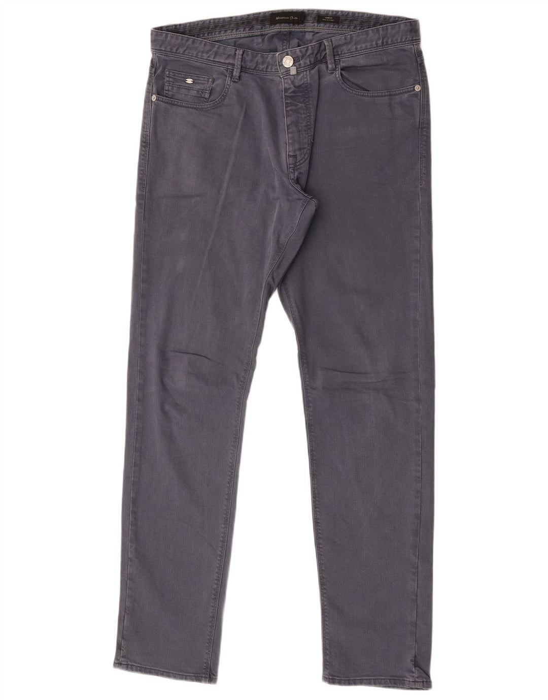 Jeans slim da uomo Massimo Dutti EU 44 Large W34 L32 Cotone grigio