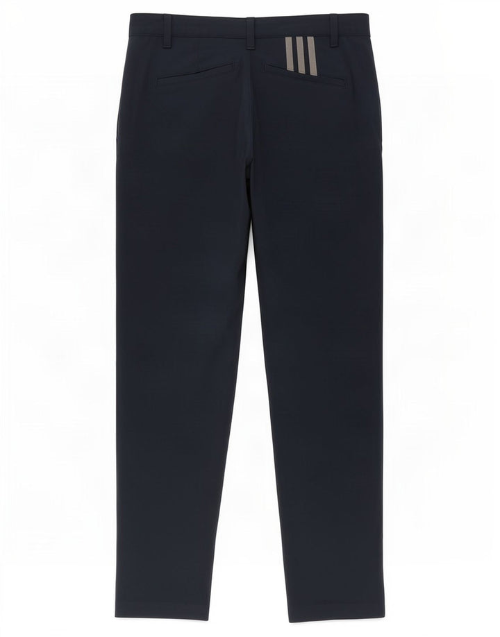 Pantaloni chino slim da uomo Adidas W36 L30 poliestere blu navy