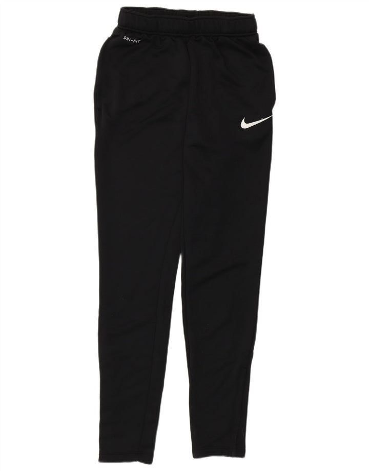 Pantaloni da tuta Nike Dri Fit da donna piccoli in poliestere nero