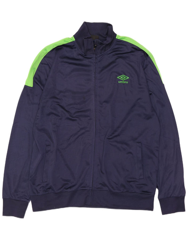 Giacca da tuta da uomo Umbro 2XL Poliestere color block blu navy