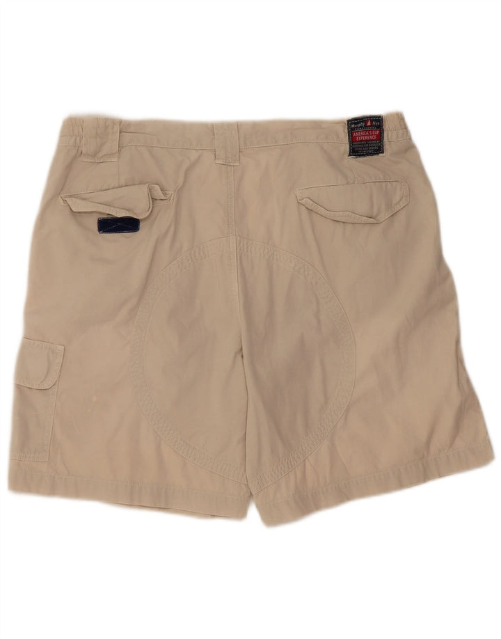 Pantaloncini cargo da uomo Murphy & Nye W38 XL in cotone beige