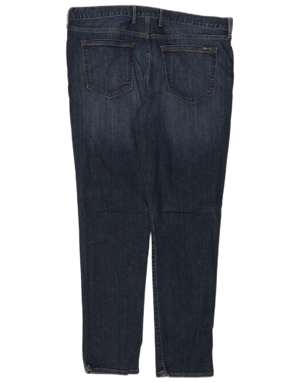 EDDIE BAUER Womens Boyfriend Slim Jeans US 14 XL W36 L31 Navy Blue Cotton