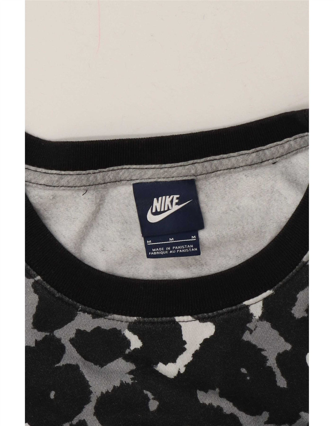 Felpa da donna Nike Jumper UK 14 Medium Black Animal Print