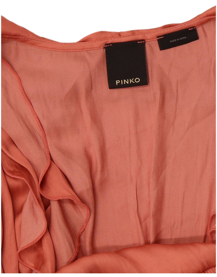 Abito a strati da donna a maniche lunghe PINKO UK 16 Large Rosa