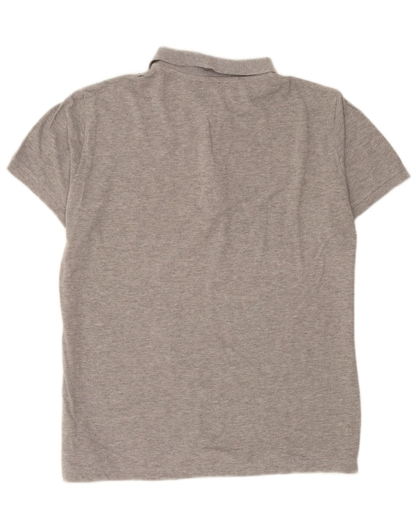 Polo grafica da uomo Diesel in cotone mélange grigio medio