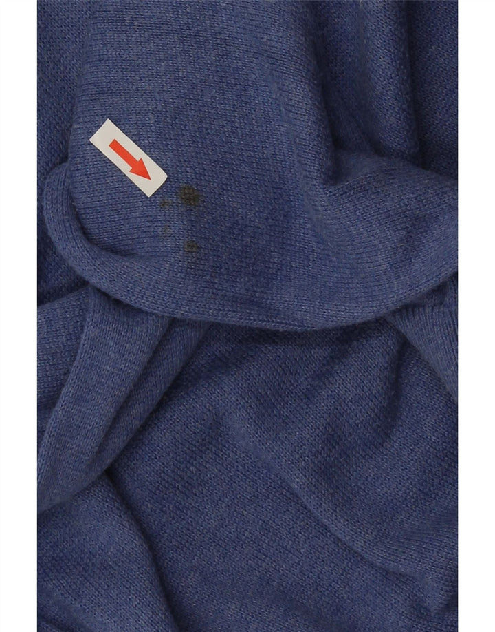 Crew Clothing Maglione da uomo con scollo a V in cotone blu medio