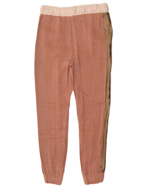 Pantaloni casual da jogging da donna Zara XS W24 L27 Pink Colourblock