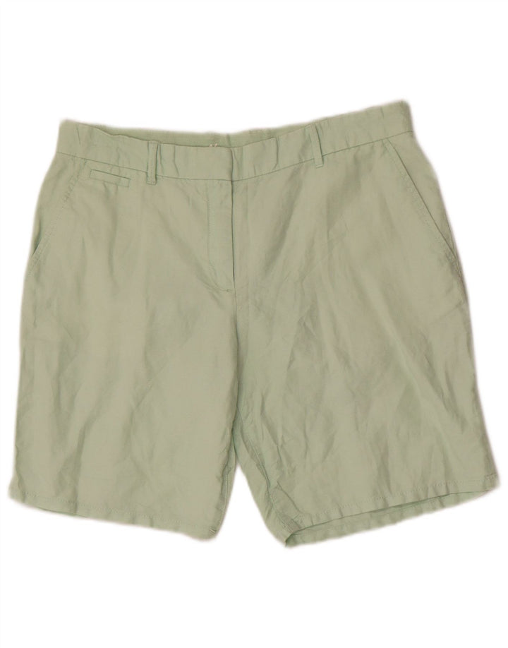 Gap Pantaloncini chino kaki da donna US 6 medi W32 lino verde