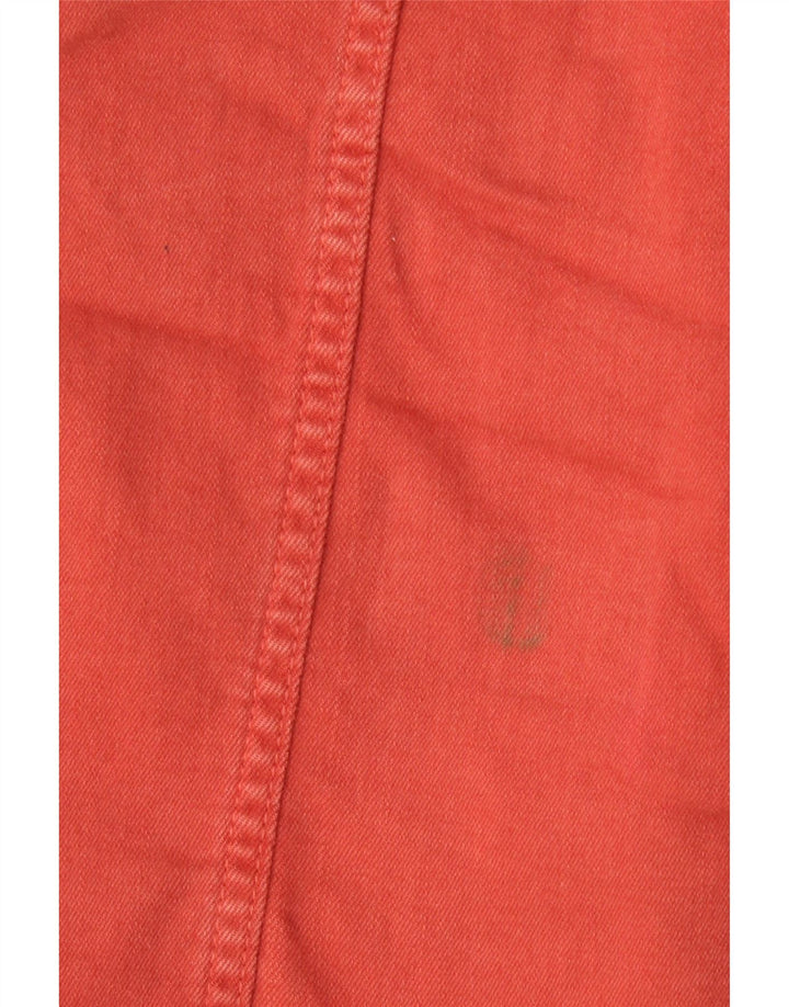 Giacca in denim da donna EDDIE BAUER UK 16 grande cotone rosso