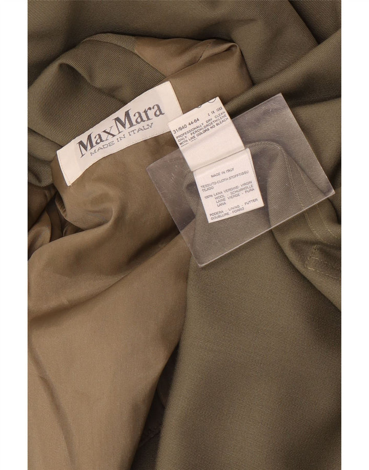 Soprabito oversize da donna Max Mara UK 14 Large Lana kaki
