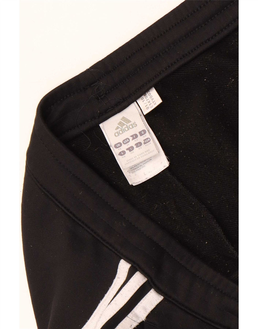 Pantaloni da tuta da donna Adidas Joggers UK 14 Large Nero Poliestere