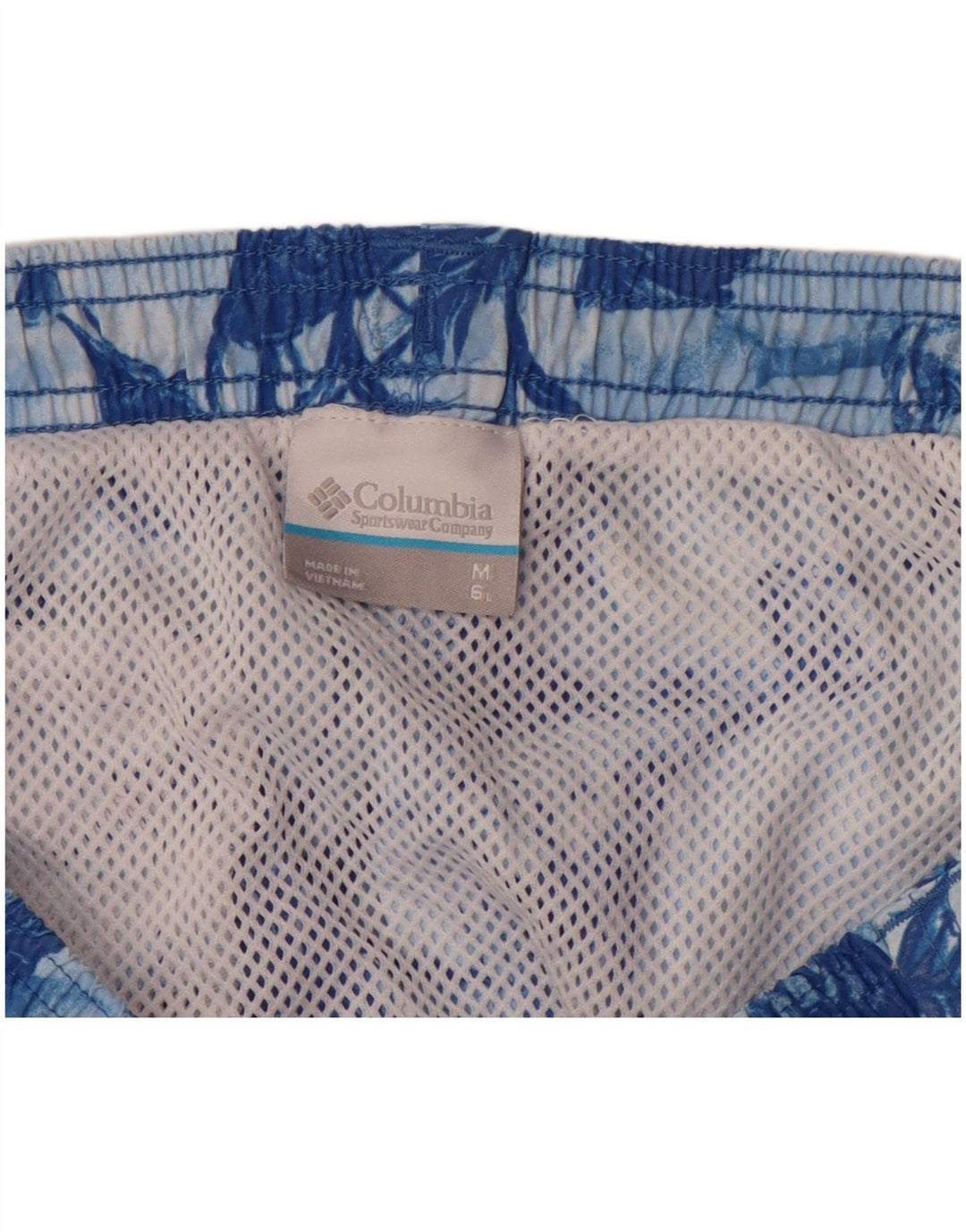 COLUMBIA Mens Swimming Shorts Medium  Blue Nylon