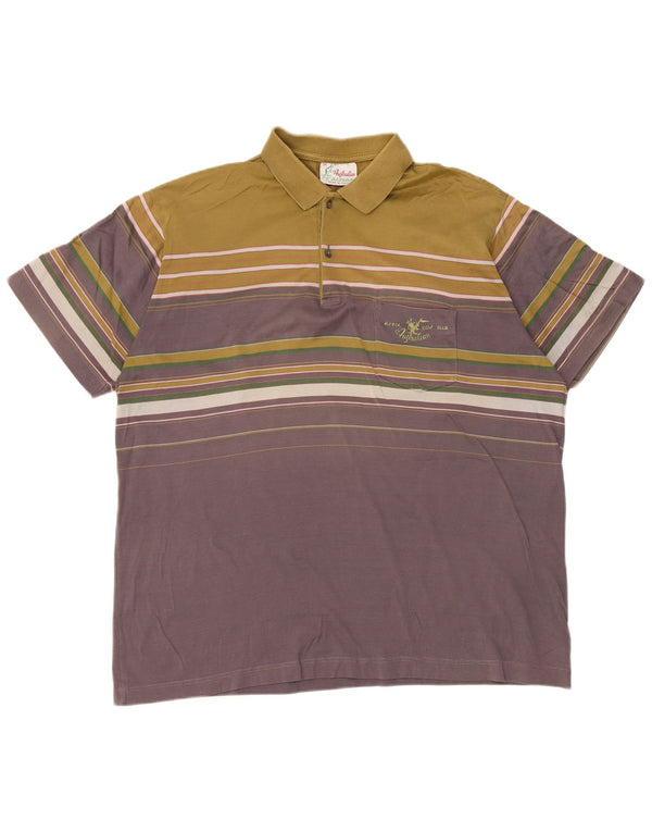 Polo da uomo AUSTRALIAN L'ALPINA IT 54 XL a righe verdi