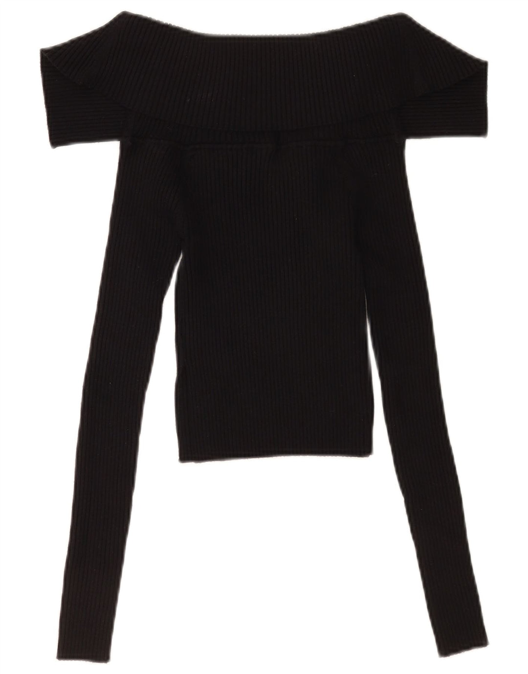 Top corto da donna Zara a maniche lunghe UK 8 piccolo nero