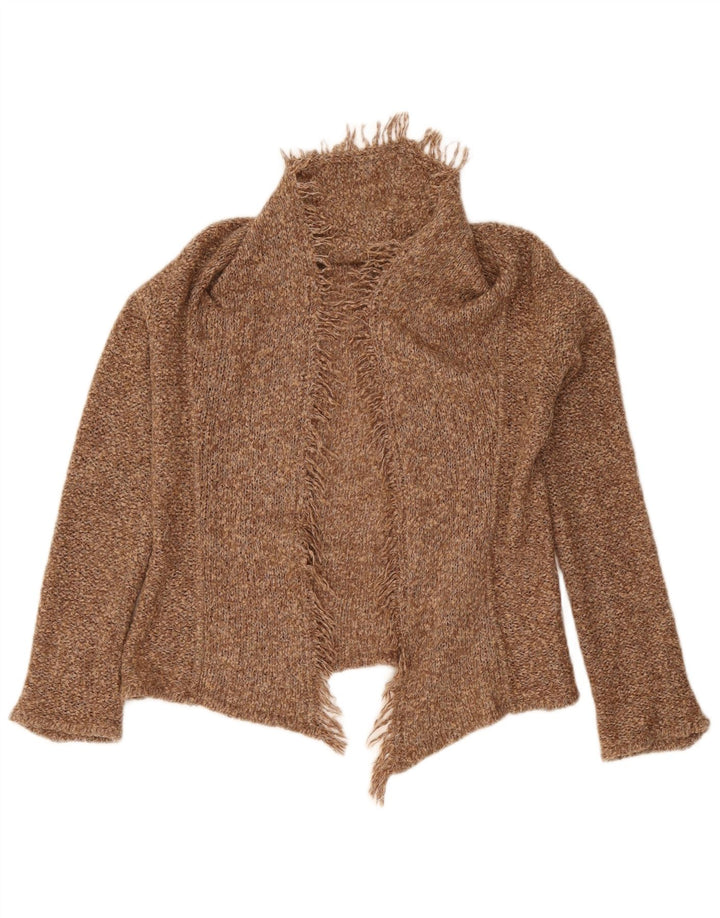 Maglione cardigan aperto da donna Liu Jo UK 10 piccolo Beige