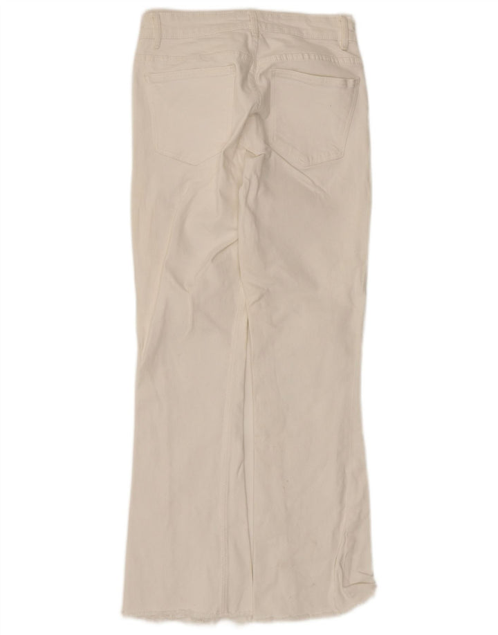 Jeans svasati da donna Zara EU 38 Small W28 L26 Cotone bianco