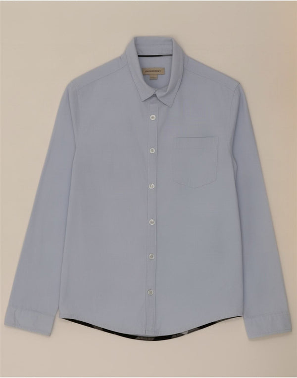 Camicia Burberry Ragazzi Velluto A Coste 9-10 Anni Cotone Blu