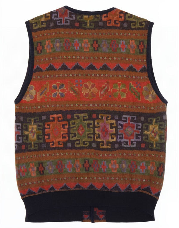 Maglione cardigan da uomo Johnny Lambs IT 52 Large multicolore geometrico