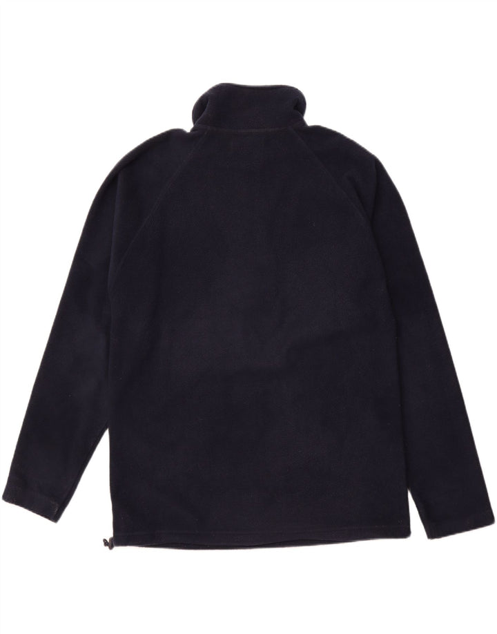 Maglione in pile da uomo KAPPA con zip e collo medio in poliestere blu navy