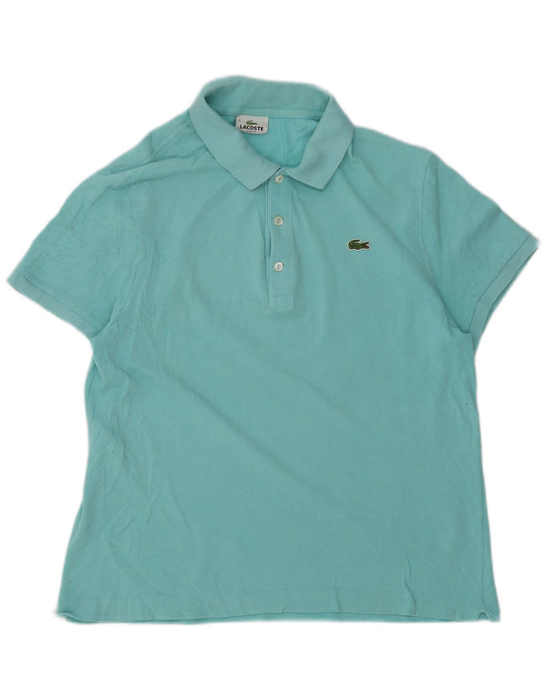 Polo da uomo slim fit a maniche corte Lacoste taglia 6 XL in cotone turchese