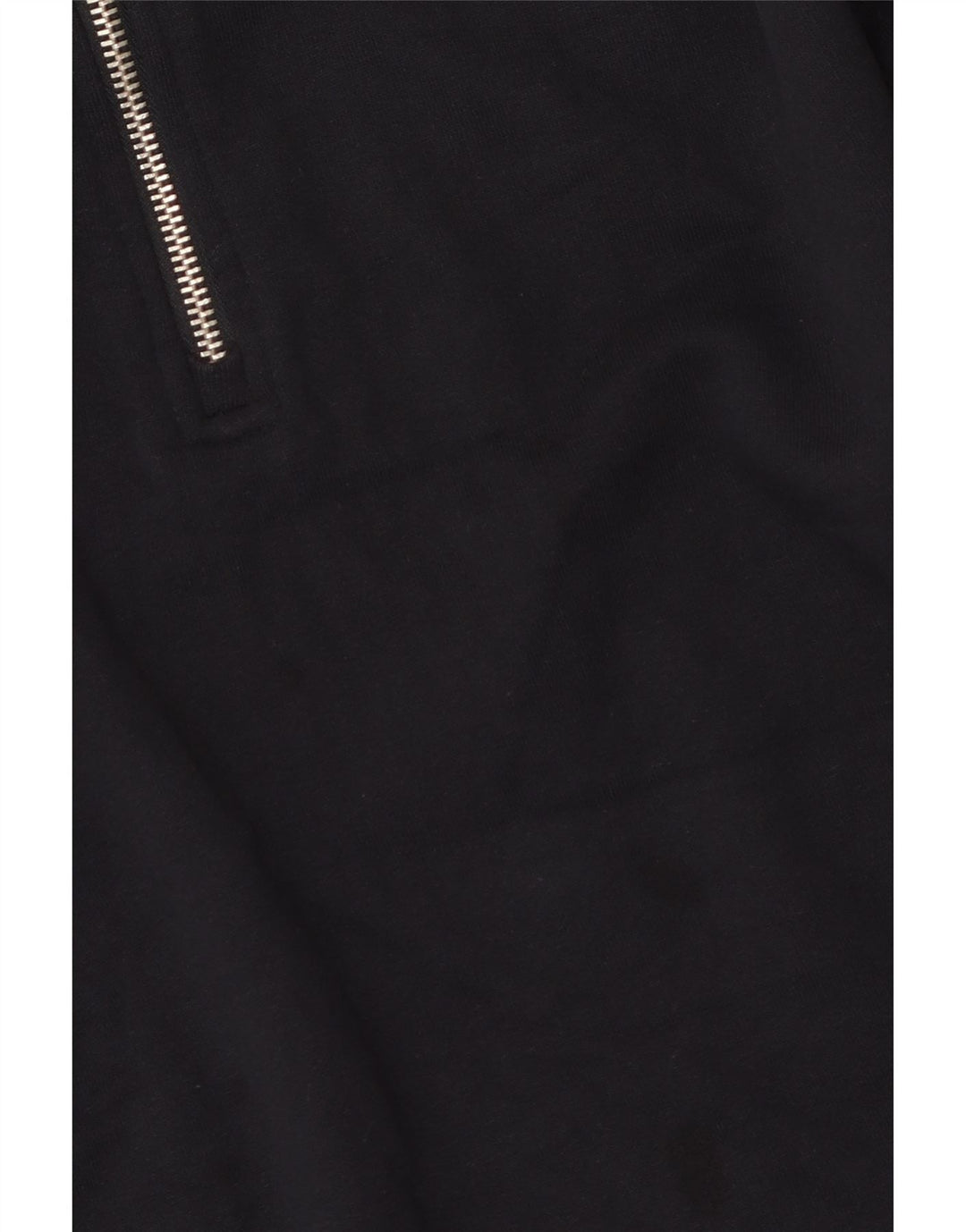 Felpa Zara da donna con collo e zip, maglione, UK 14, cotone blu navy medio