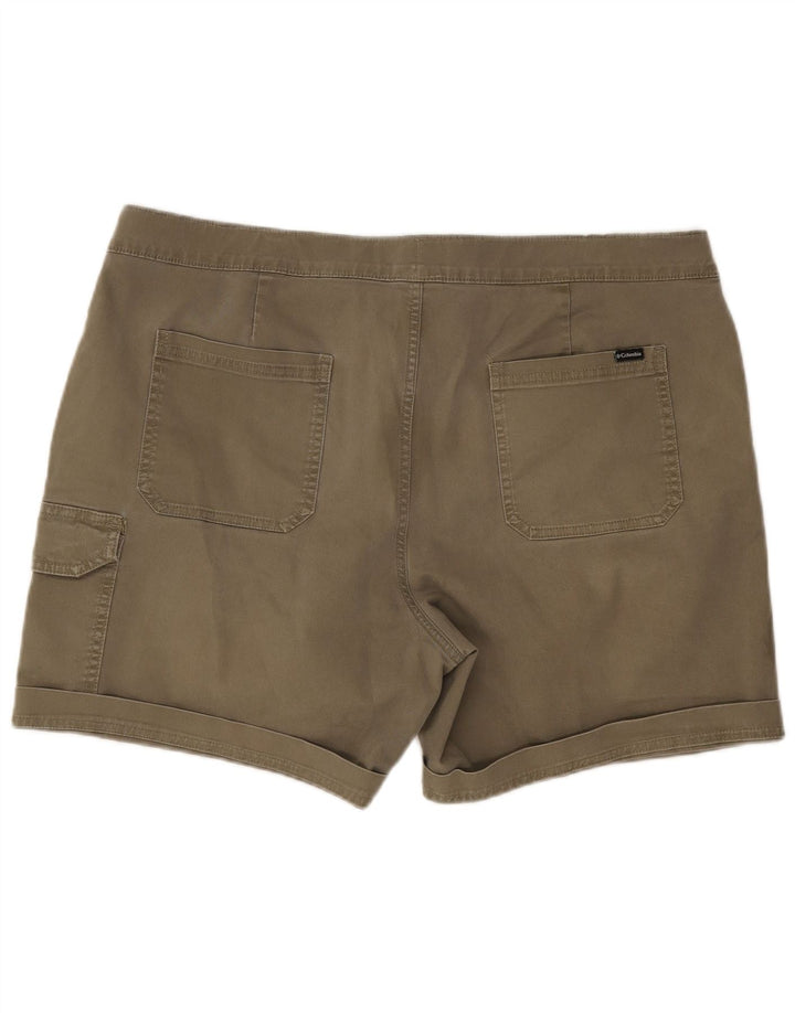 Pantaloncini cargo attivi da uomo Columbia W38 XL cotone kaki