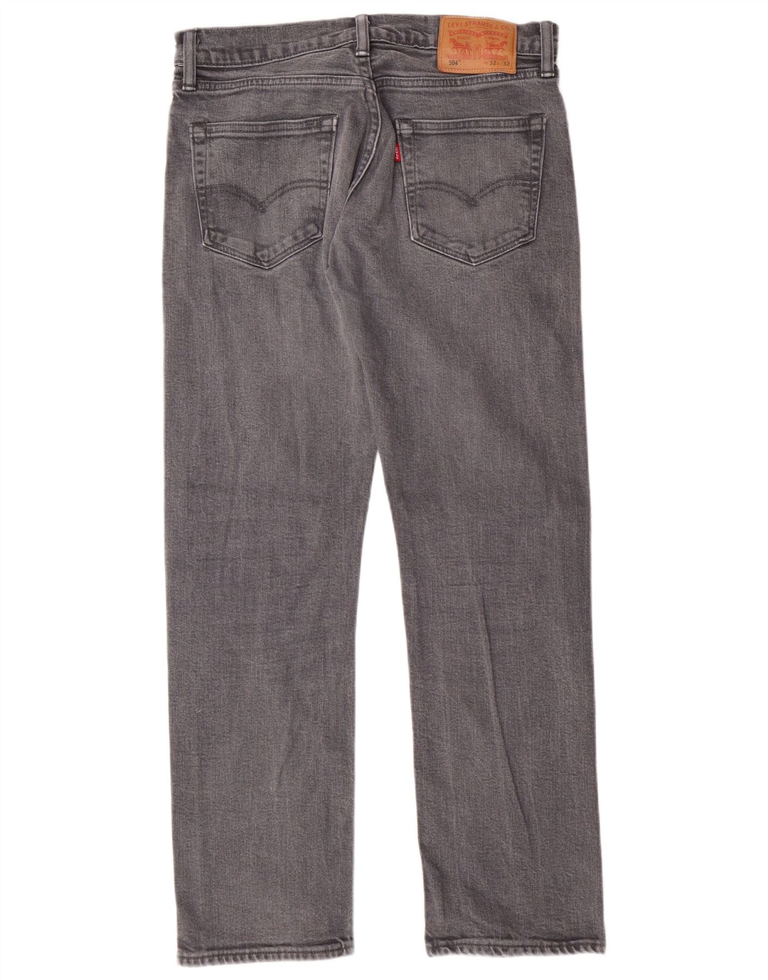 LEVI'S Jeans dritti da uomo 504 W32 L29 Cotone grigio