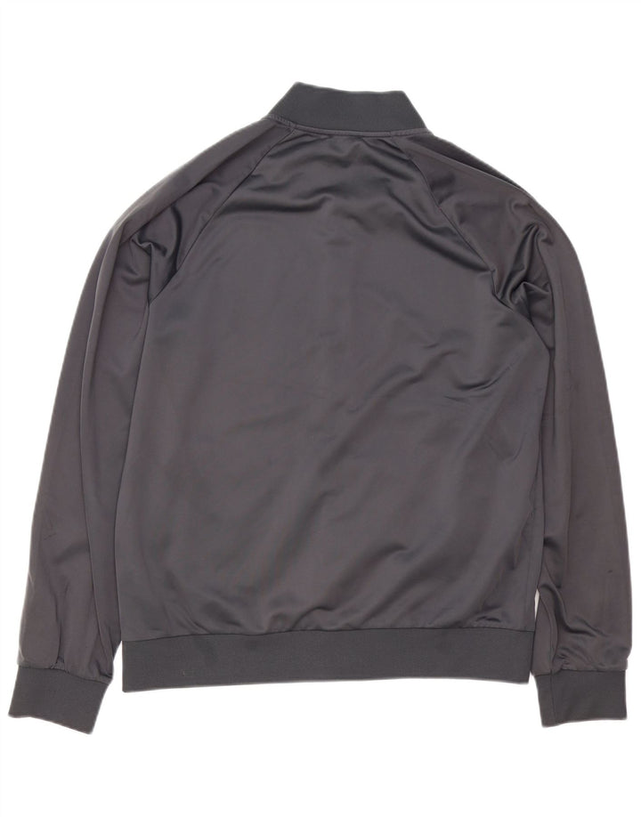 Giacca da tuta grafica da uomo Emporio Armani grande poliestere grigio