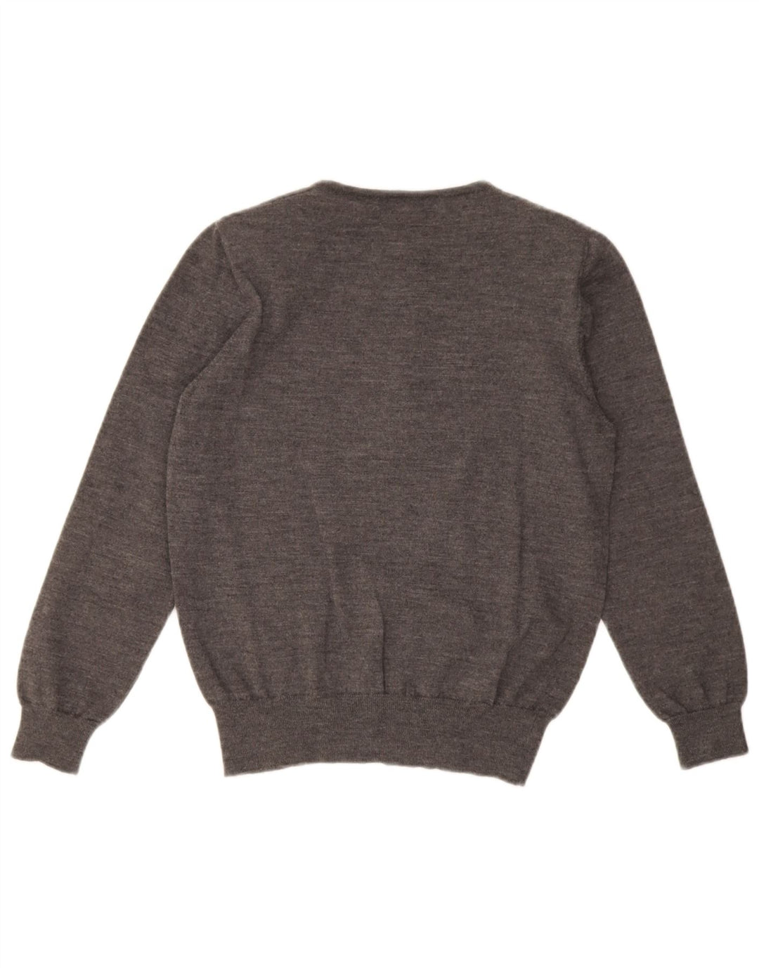 Luisa Spagnoli maglione da donna con collo a bottoni UK 14 Grigio medio floreale