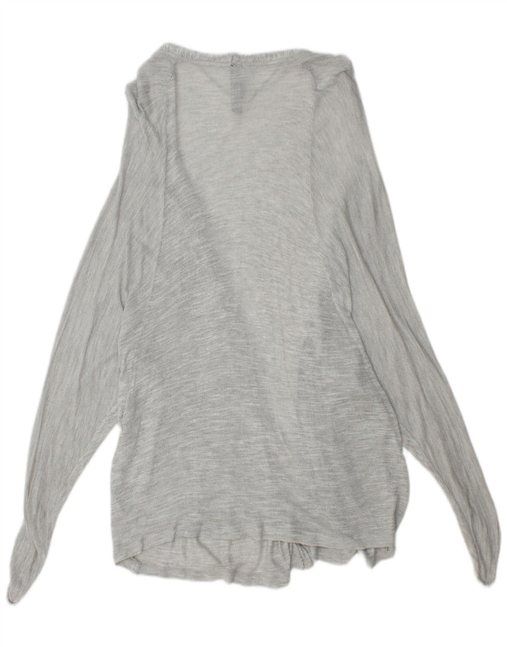 Maglione cardigan aperto da donna Zara UK 12 Grigio medio