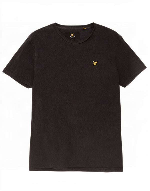 T-shirt da uomo Lyle & Scott Top grande in cotone grigio