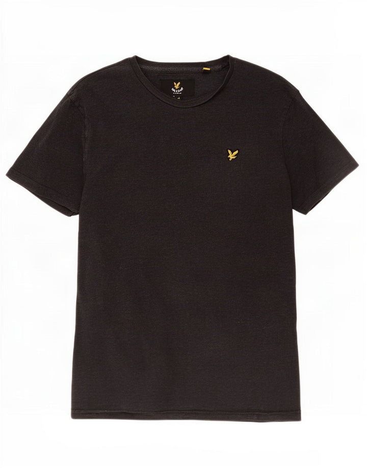 T-shirt da uomo Lyle & Scott Top grande in cotone grigio