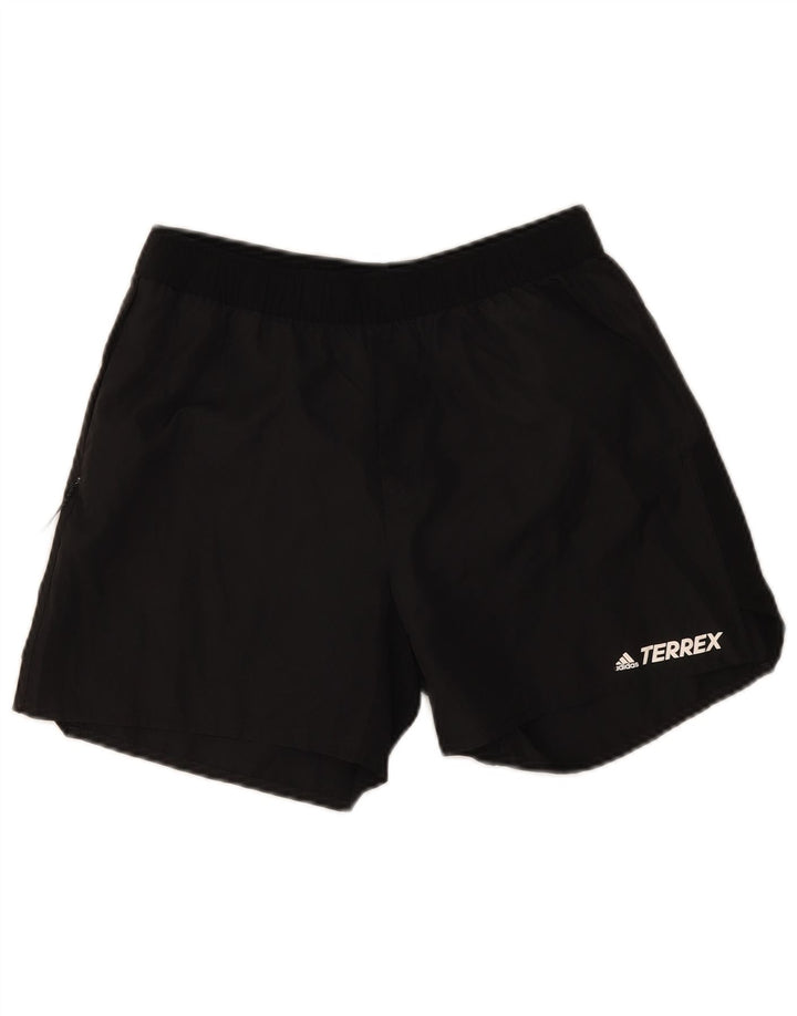 Pantaloncini sportivi Adidas da uomo medi neri