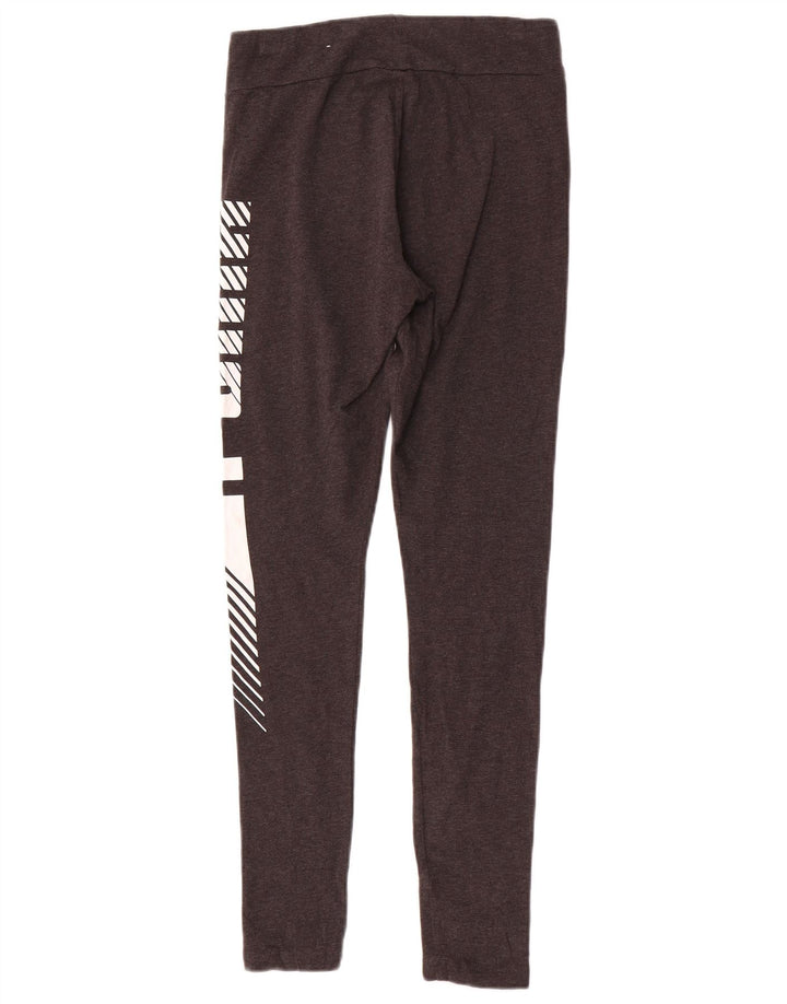 Leggings grafici da donna Puma UK 10 piccolo cotone grigio