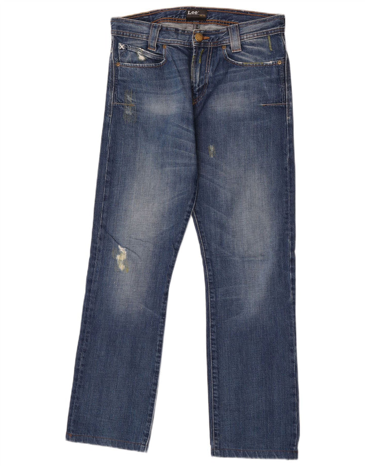 Jeans dritti Lee Clark Eye da uomo W30 L30 in cotone blu