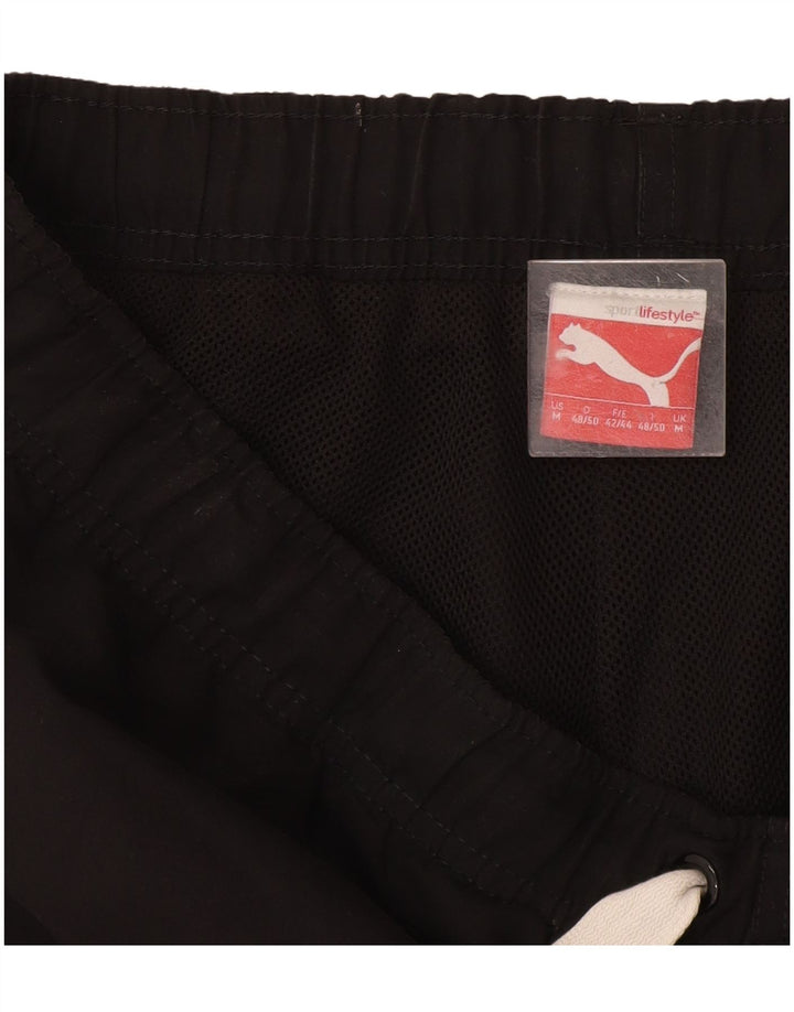 Pantaloncini sportivi grafici da uomo Puma medi neri