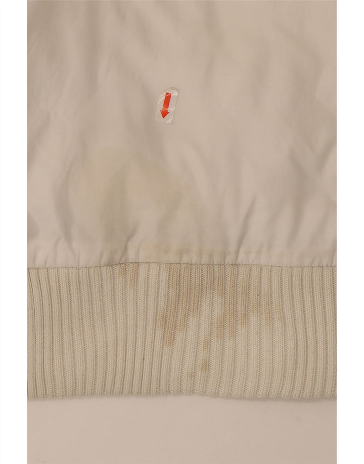 Giacca bomber con cappuccio da uomo Adidas UK 40 grande bianca