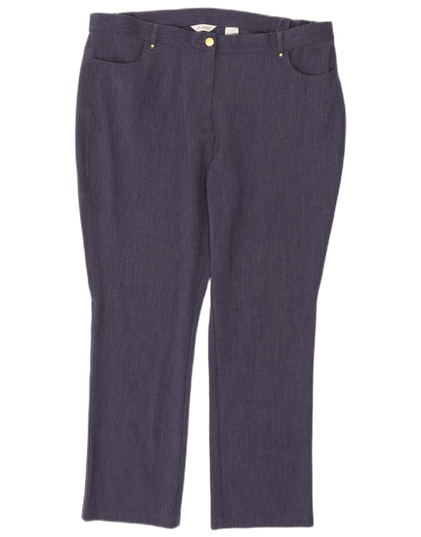 Pantaloni casual da donna Marks & Spencer UK 18 XL W36 L38 Blu navy