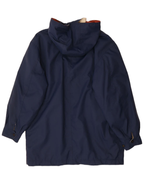 Cappotto giacca a vento con cappuccio da uomo Paul & Shark UK 38 medio blu navy in poliammide