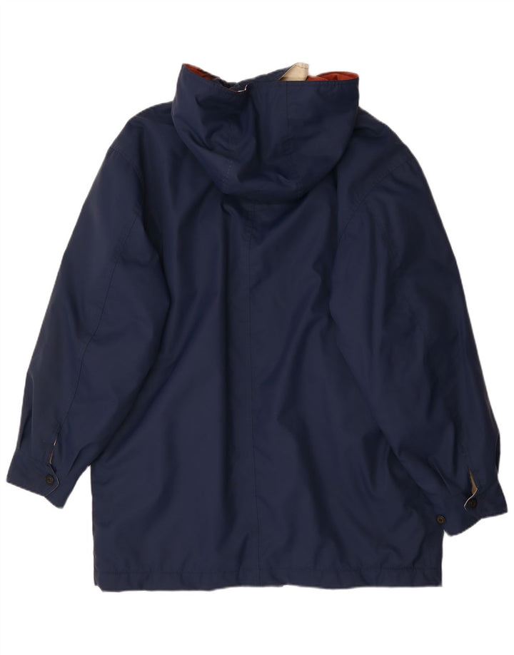 Cappotto giacca a vento con cappuccio da uomo Paul & Shark UK 38 medio blu navy in poliammide