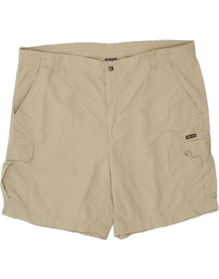 THINK PINK Mens Cargo Shorts IT 58 4XL W44  Beige Nylon Vintage Think Pink and Second-Hand Think Pink from Messina Hembry 