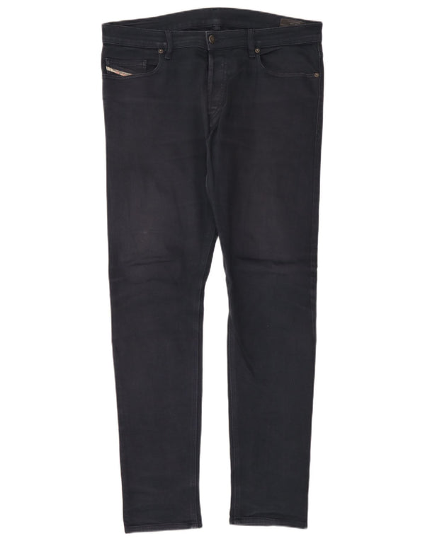 Jeans slim da uomo D-Luster Diesel W34 L34 cotone blu navy